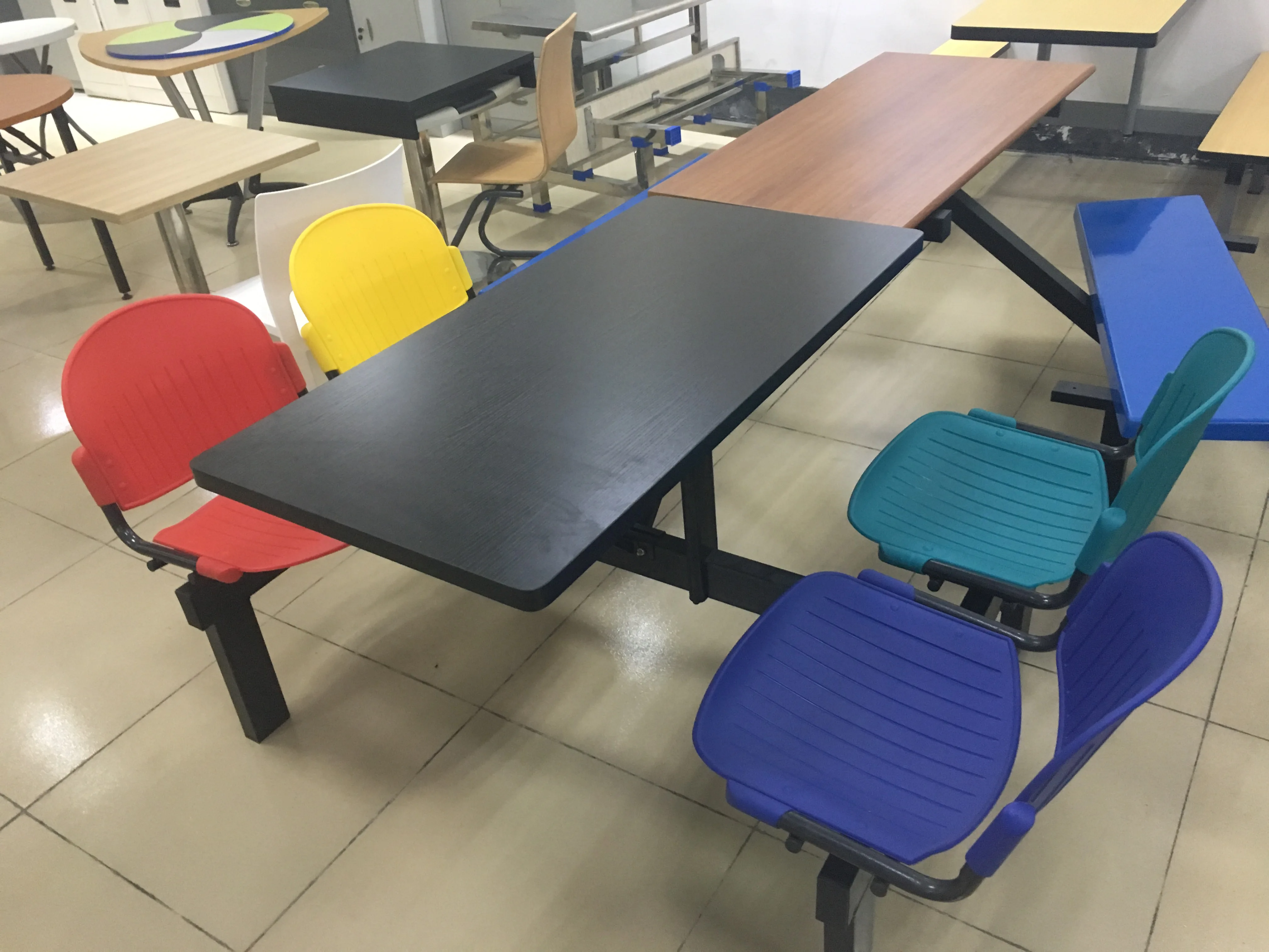 Set di sedie da tavolo per la scuola, sedie da tavolo per ristoranti, mobili da pranzo comuni