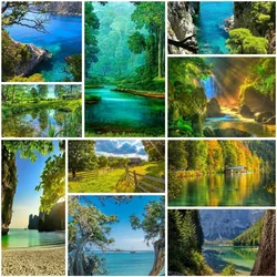 Landscape Spring Nature Painting By Numbers Custom Cross Stitch Kit Crafts Kits For Adults Room Decoration Child's Gift 2023