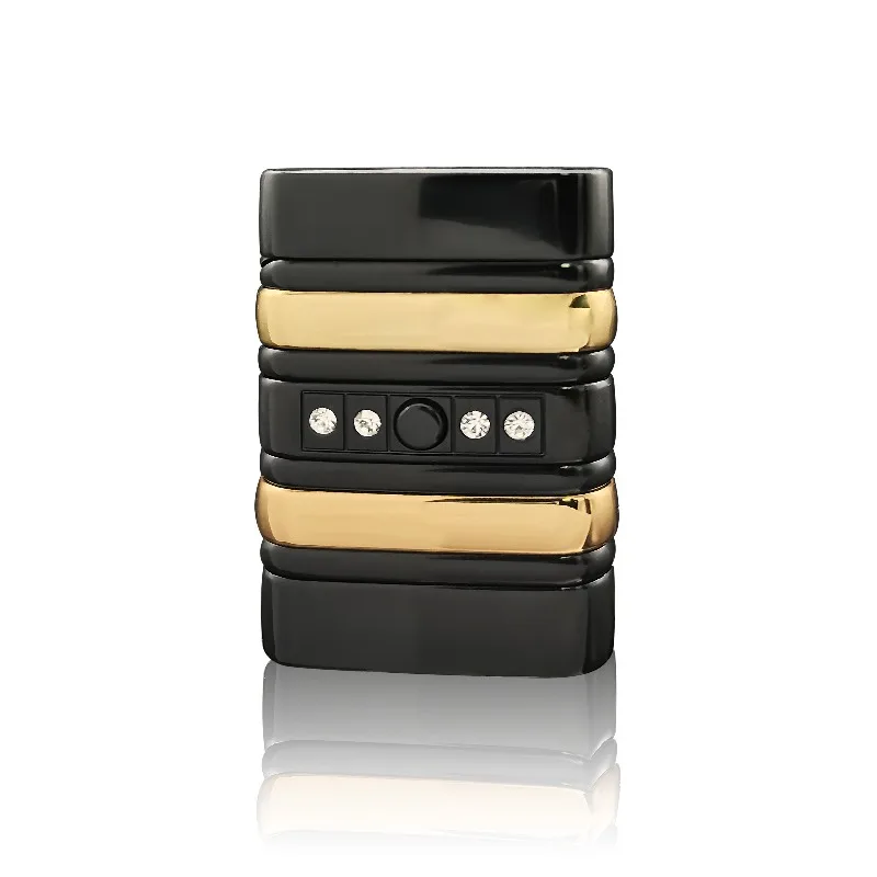 

Chenlong new diamond-encrusted inflatable battery touch sensor lighter metal windproof red flame custom lettering tide