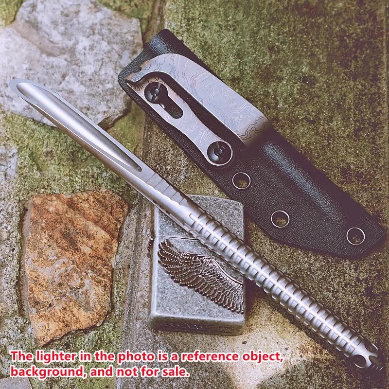 

TC4 Titanium alloy Crowbar EDC tools Thunderweave handle Hand Outdoor Camping Gear Multifunction Tools window breaker fork