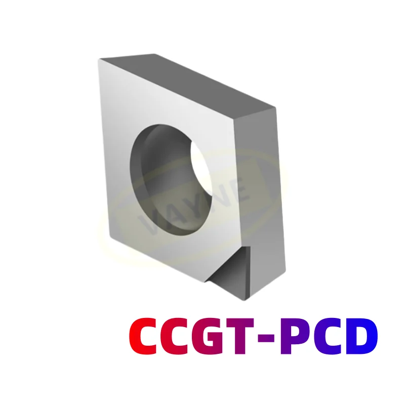 

1 шт. CCGT алмазная режущая вставка PCD токарный инструмент из алюминиевого сплава карбид CCGT0602 09T3 CCGT1204 08 для обработки чугуна
