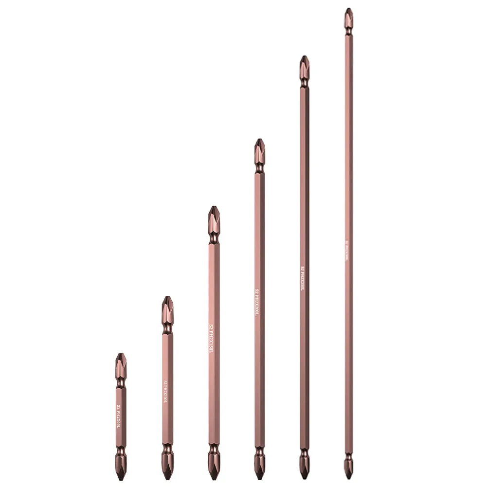 Electric Screwdriver Bit Liga de Aço Hex Shank Broca de Impacto Magnético 65 mm 100 mm 150 mm 200 mm 250 mm 300 mm 1pc Ph2