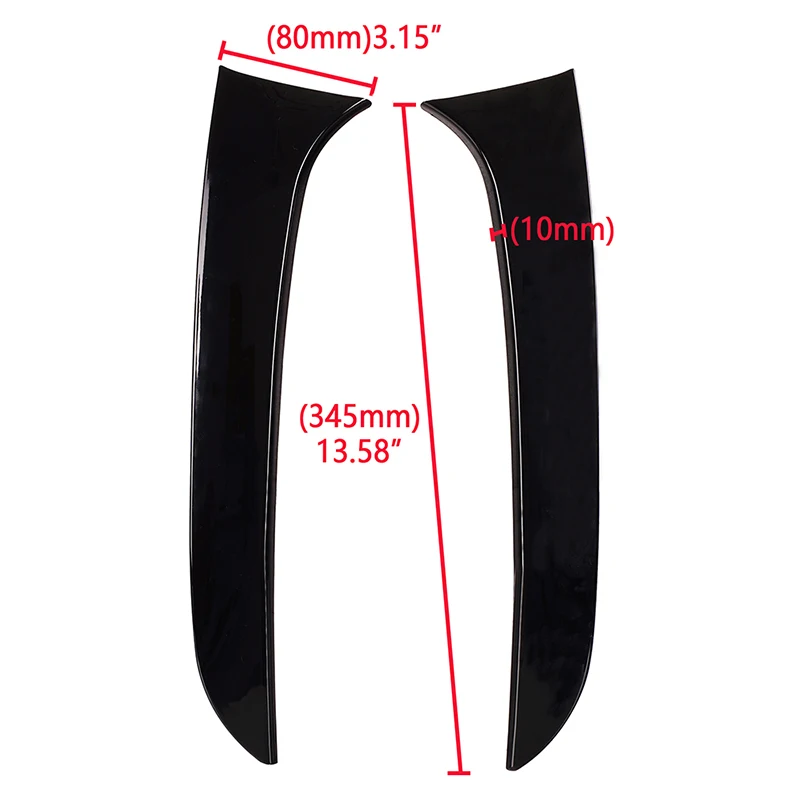 Rhyming Rear Window Side Spoiler Canards Splitter Protective Sticker Fit For BMW 1 Series F20 F21 2012 - 2019 Car Accessories