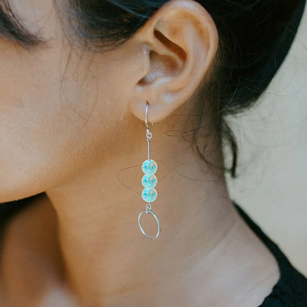 

50 шт. светящиеся в темноте круглые стеклянные бусины для самостоятельного изготовления украшений, бусины для браслетов, ожерелий, украшений для волос, стеклянные бусины