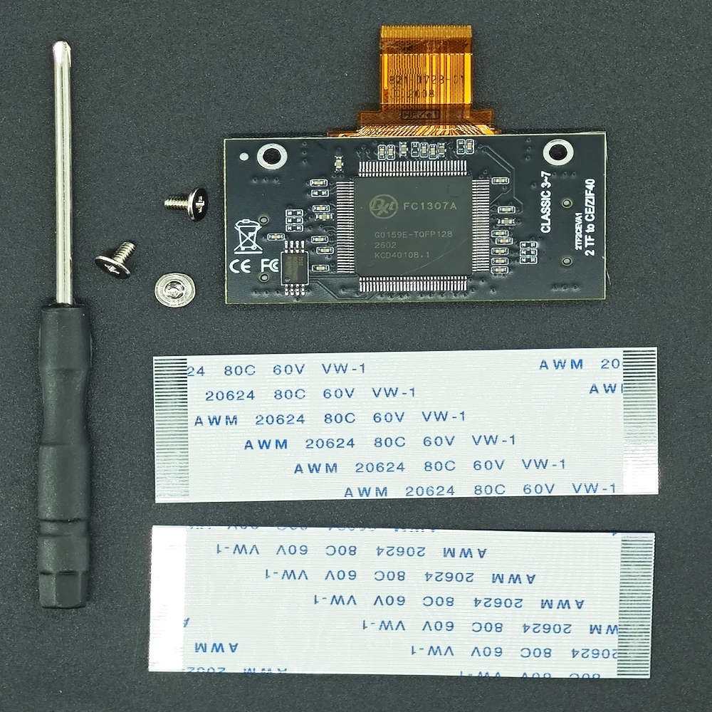Dual-TF-Karten-zu-CE/ZIF/SSD-Adapterkarte Verbindungskarte für iPod 3., 4. Video, 5. Classic, 6., 7. PC-Spiele, NAS-Upgrade, iFlash – Detail 1