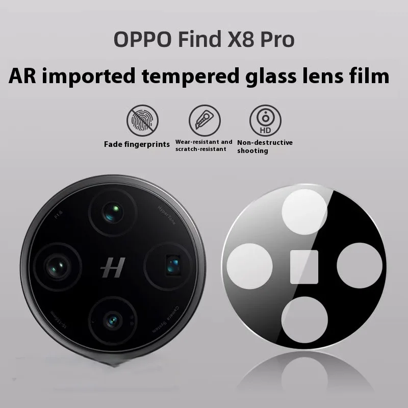 3-1PCS Back Camera Lens Film For Oppo Find X8 Pro Full Cover Camera Protectors for Oppo FindX8 X8Pro Tempered Glass Lens Cover