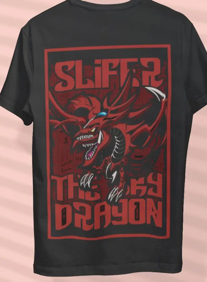 

Premium Vintage Yugioh Slifer the Sky Dragon Unisex Tee Yugi Anime Retro 1997 Anime Shirt