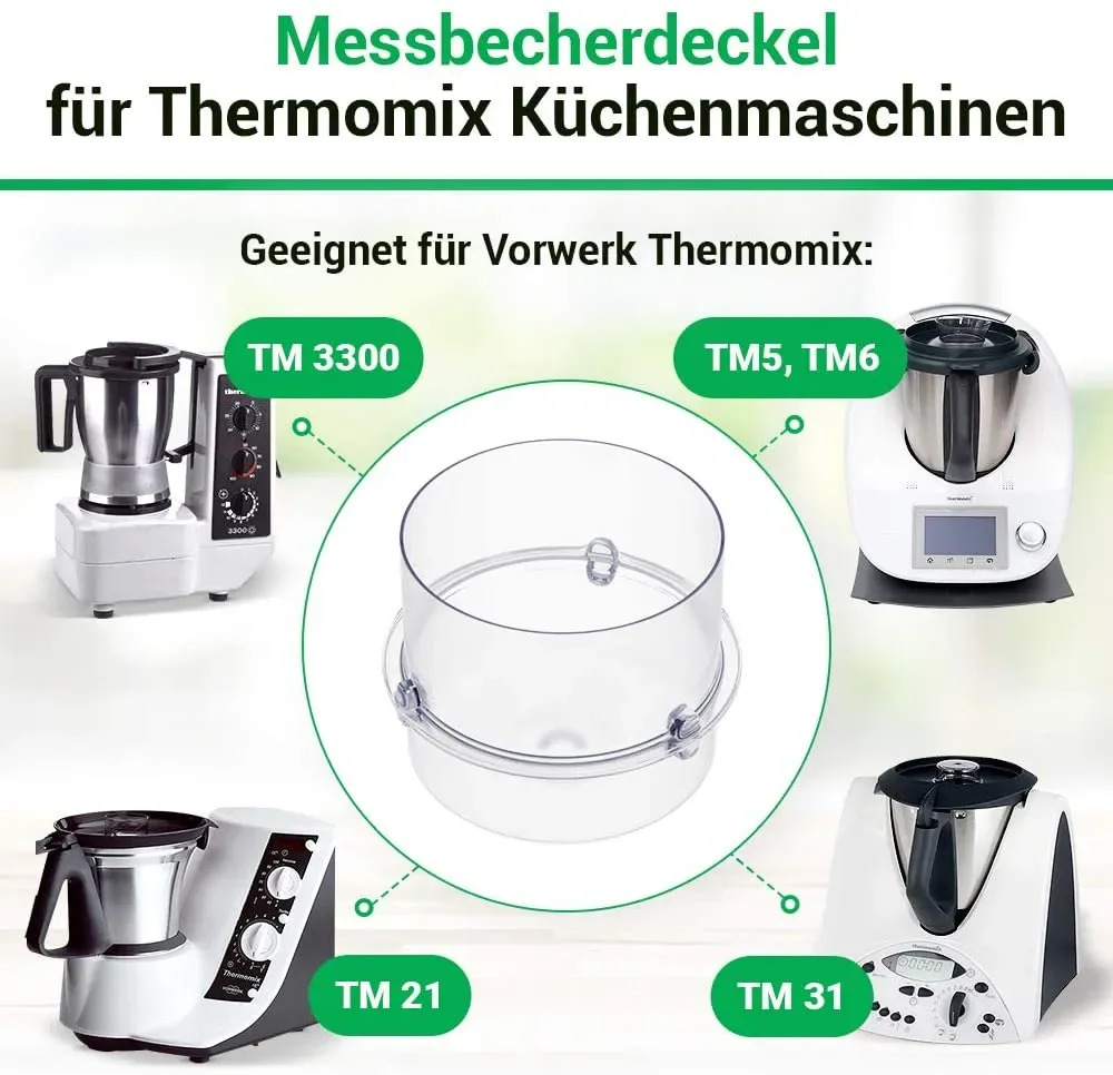 Tapa dosificadora para Thermomix TM31 TM6 TM5, herramienta pequeña de cocina, 100ML, pieza de repuesto