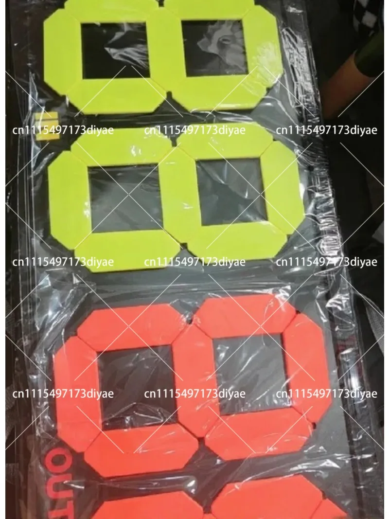 Football Substitution Board Double-Sided Display Manual Player Change Board 4 Digit Scoreboard