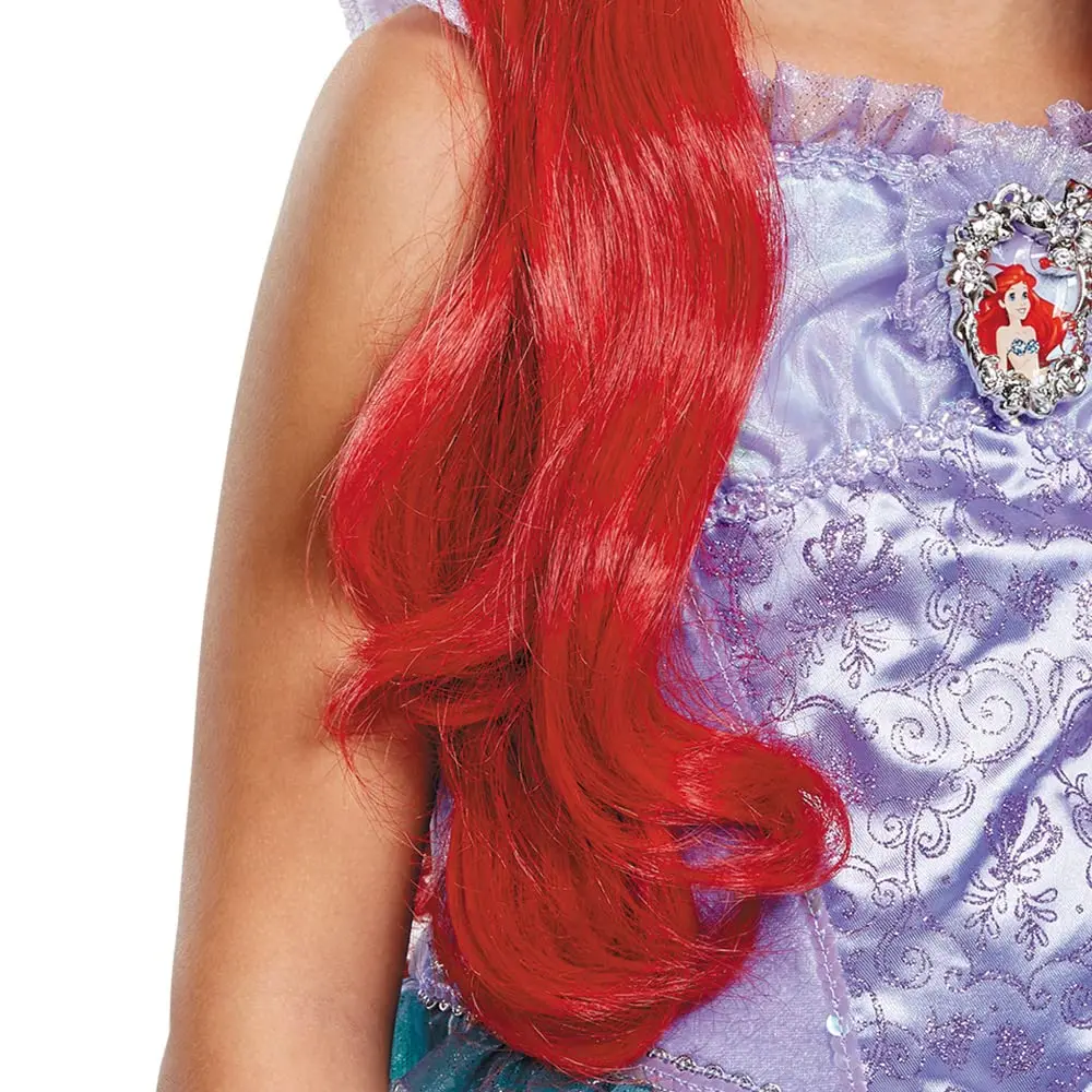 Księżniczka Ariel Mała Syrenka Peruka dziewczęca Długa kręcona czerwona peruka dla kobiet Postacie Halloween Cosplay Peruki — zdjęcie 4