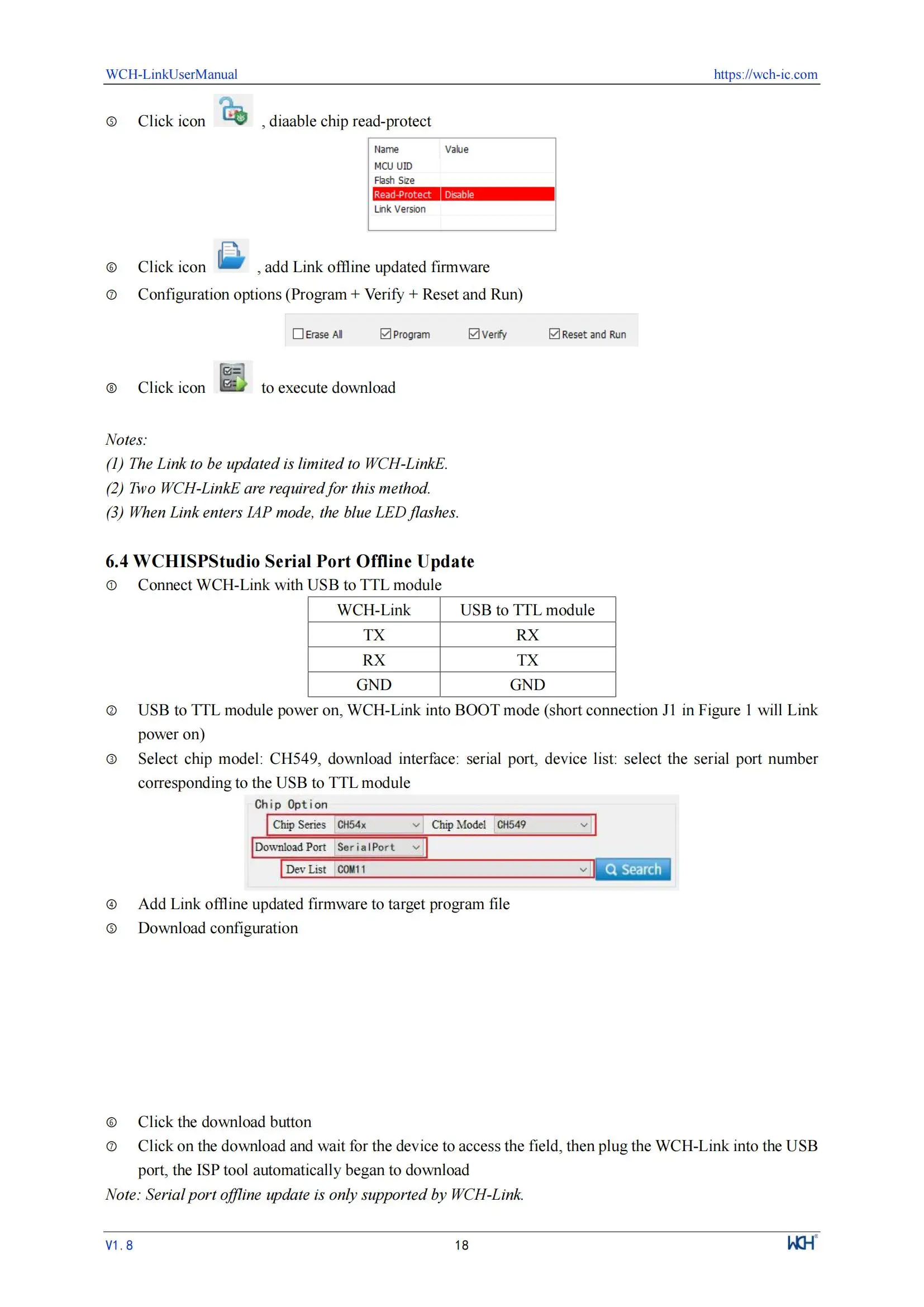 WCH LinkE Online-Download-Debugger unterstützt WCH RISC-V-Architektur MCU/SWD-Schnittstelle ARM-Chip 1 serieller Port zum USB-Kanal – Detail 18