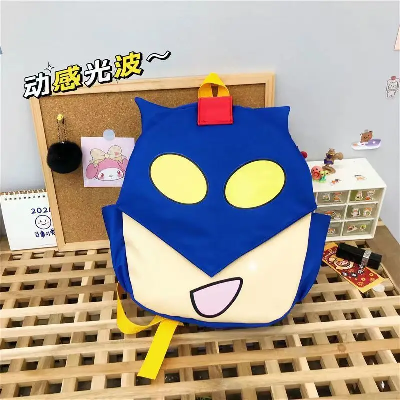 Kawaii Crayon Shin-Chan Action Kamen Face Changing Backpack Cute Cartoon Children Kindergarten School Bag Portable Storage Bag