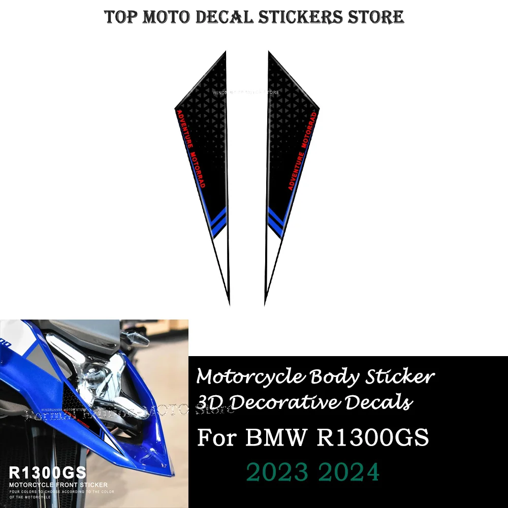 

2024 3D Epoxy Resin Sticker Motorcycle Front Mouth Cover Decorative Decal Accessories For BMW R1300GS R 1300 GS 2023