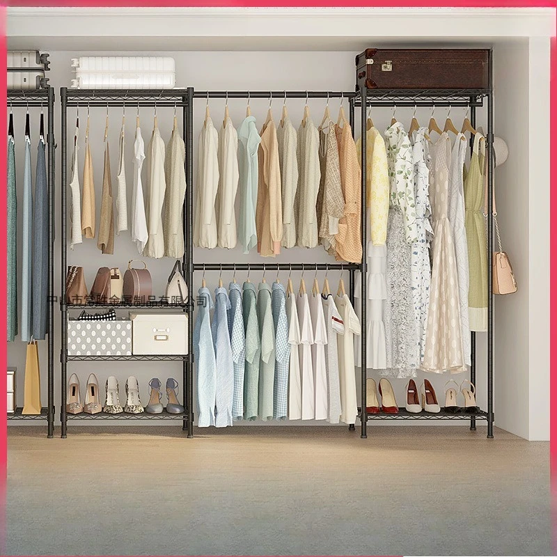 Multifunctional Hat Hanger Multi-layer Storage Shelf Cloakroom Clothes Retractable Wardrobe