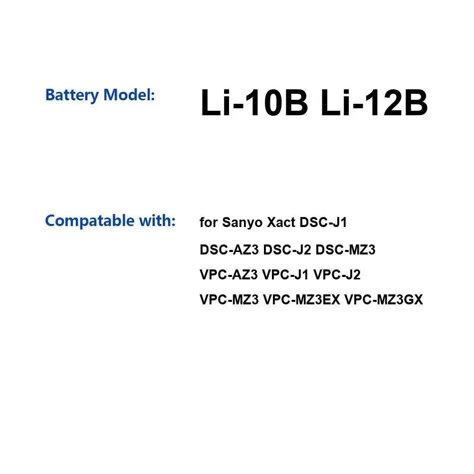 Battery LI-10B LI-1…