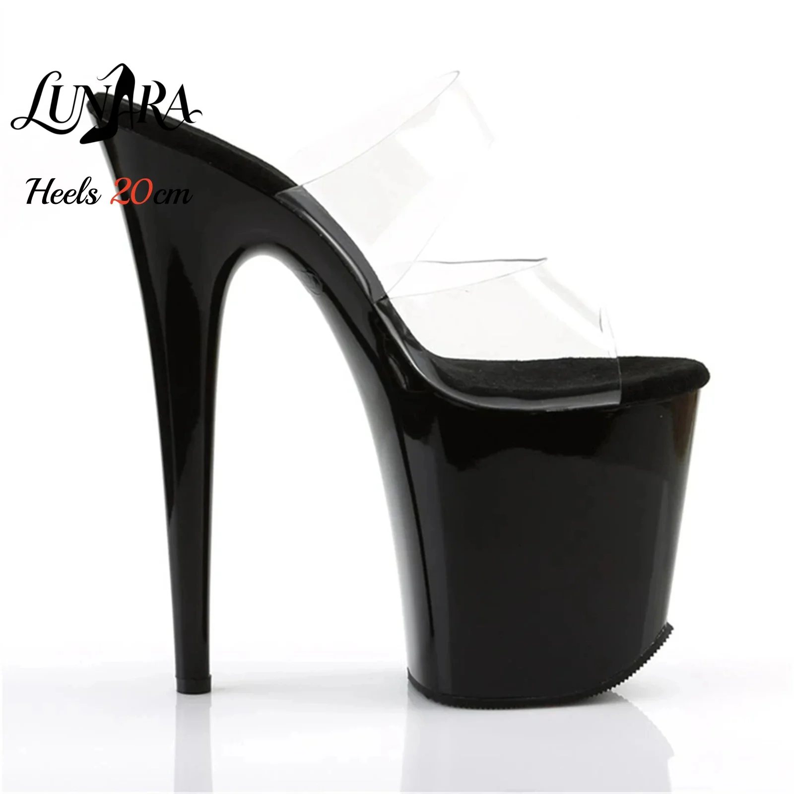 20 cm doorzichtige PVC sandale - Sandal Strappy Heeled recensie en prijs