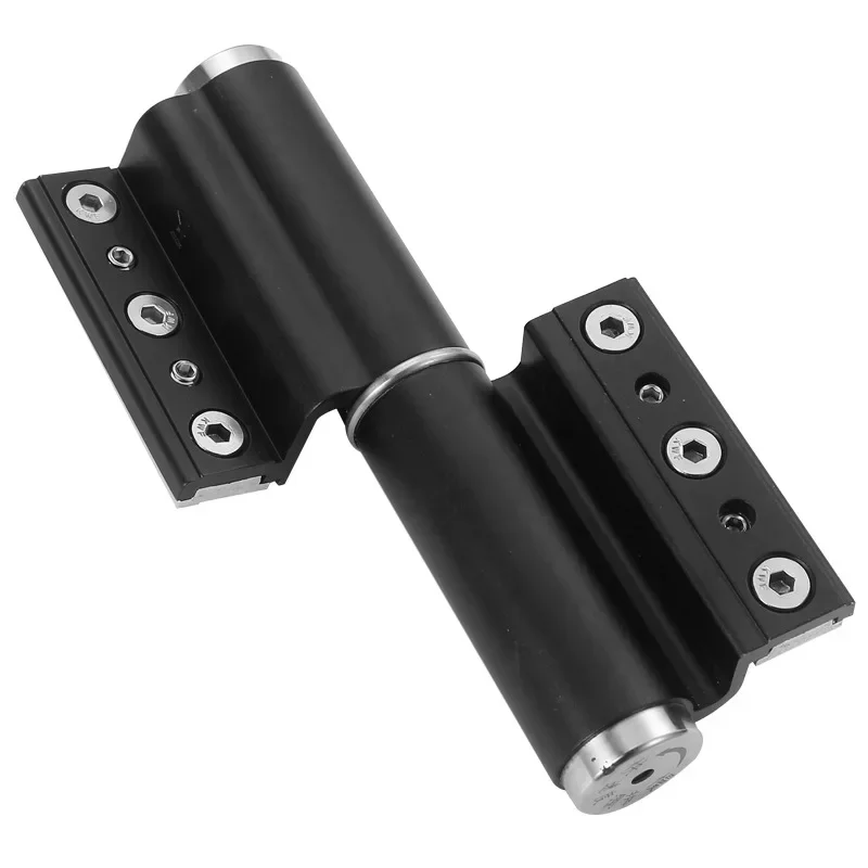Thermal Break Aluminum Hydraulic Buffer Hinge Silent Damping Automatic Door Closer Auto Rebound Closing for Aluminum Alloy Doors