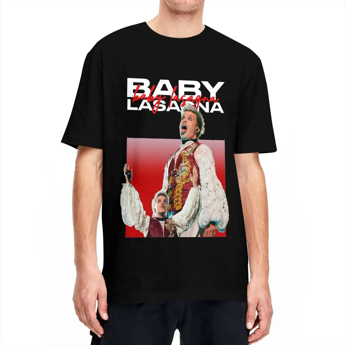 Baby Lasagna Croatia T Shirts for Men Women Pure Cotton Awesome T-Shirts Round Collar Tees Short Sleeve Tops Summer