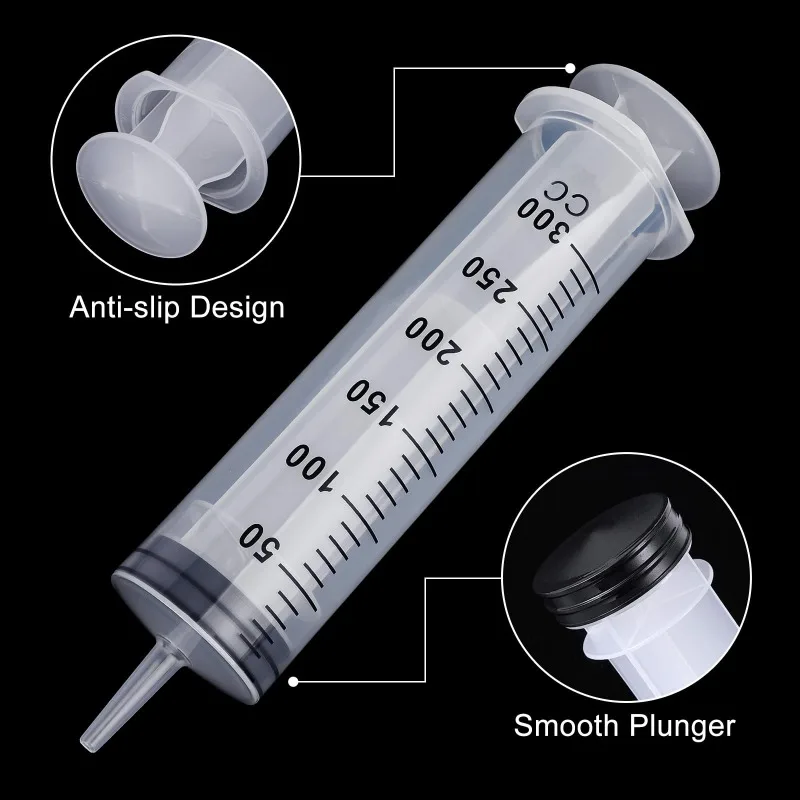 Large Capacity Syringes with 30cm Tube Reusable Needle Barrel Oil Pump with Scale Oil Suction Vacuum Pistol Pump Extractor