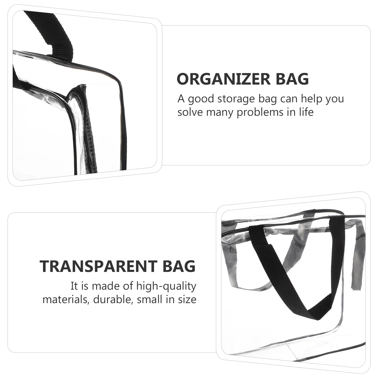 

Transparent PVC Bag Large Capacity Waterproof Toiletry Travel ganizer Storage Container Makeup Brush Holder