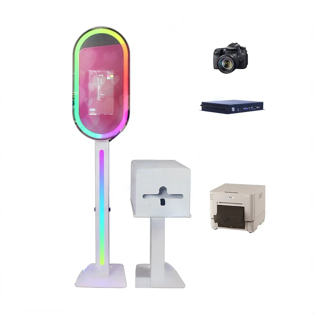 Portable Magic Mirror Photo Studio Camera Printer for Party Installation Selfie