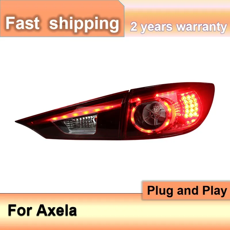 Car Accessories for Mazda Axela Taillight 2015 New Mazda 3 Axela Tail Light Orignal Design LED Rear Lamp DRL+Brake+Park+Sign