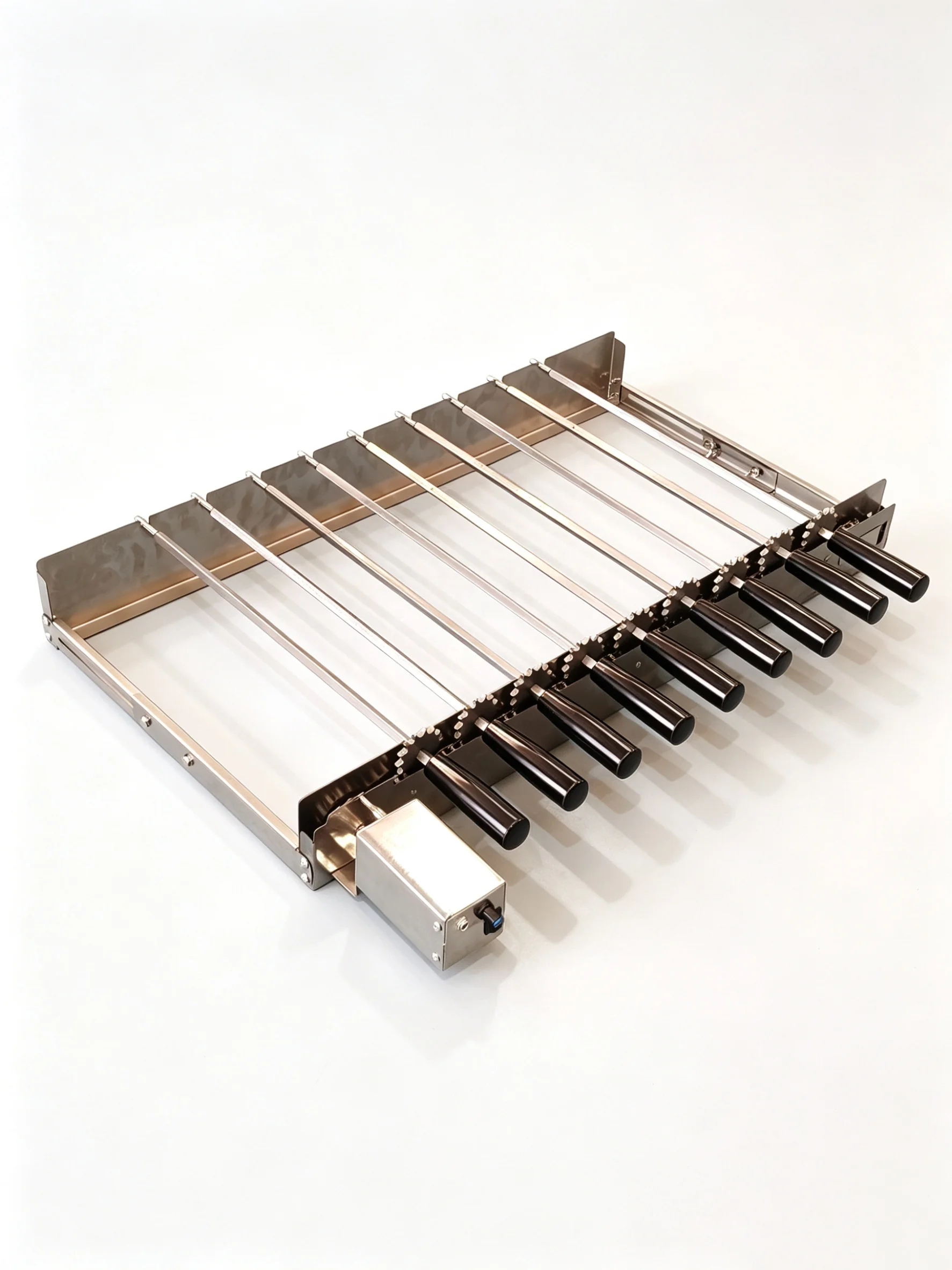 Stainless Steel with Chain Mechanism Skewers Swirler Chain Drive Rotisserie Bbq Cyprus Grill