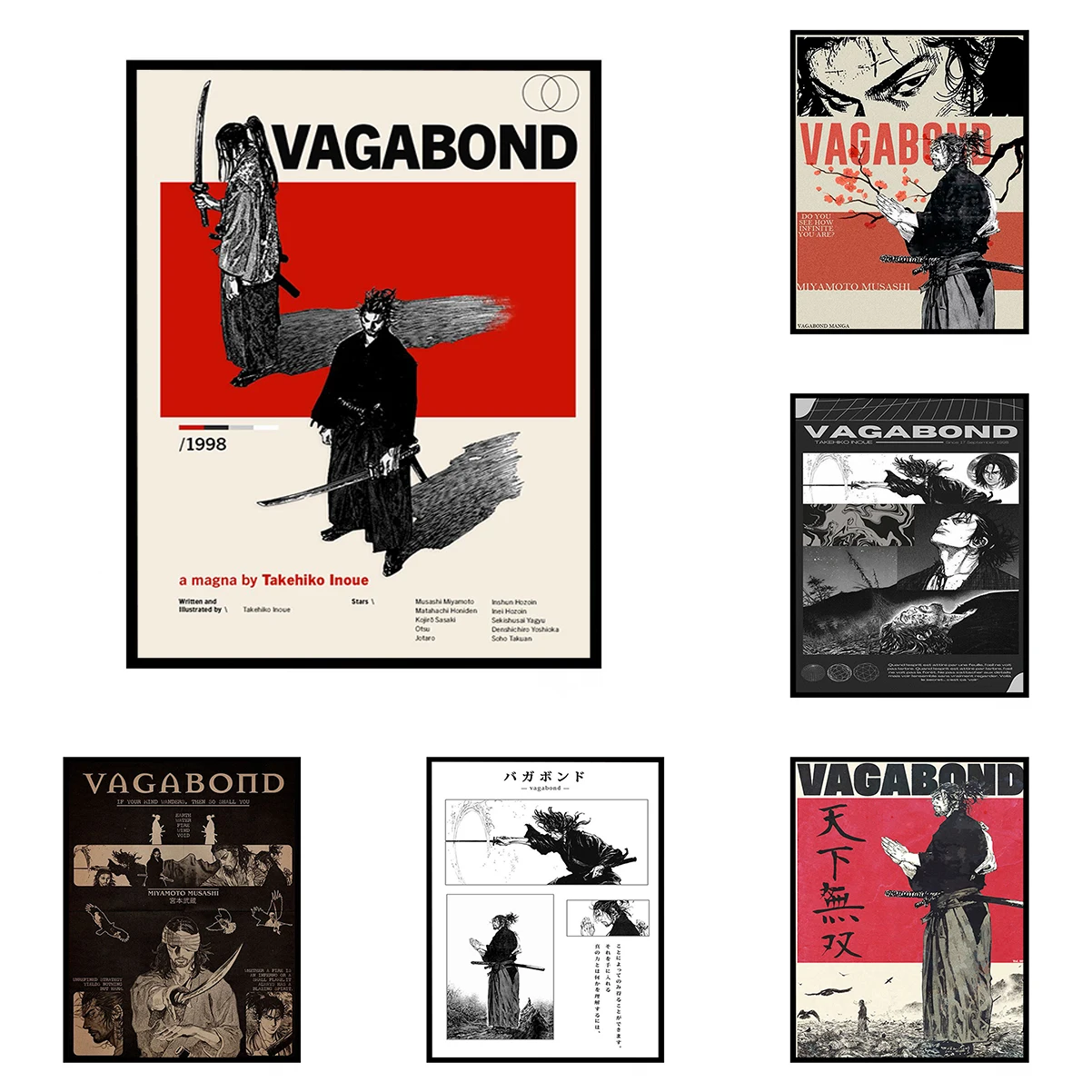 

Vagabond Manga Poster HD art wall waterproof home living room bedroom coffee house bar aesthetic room wall decoration
