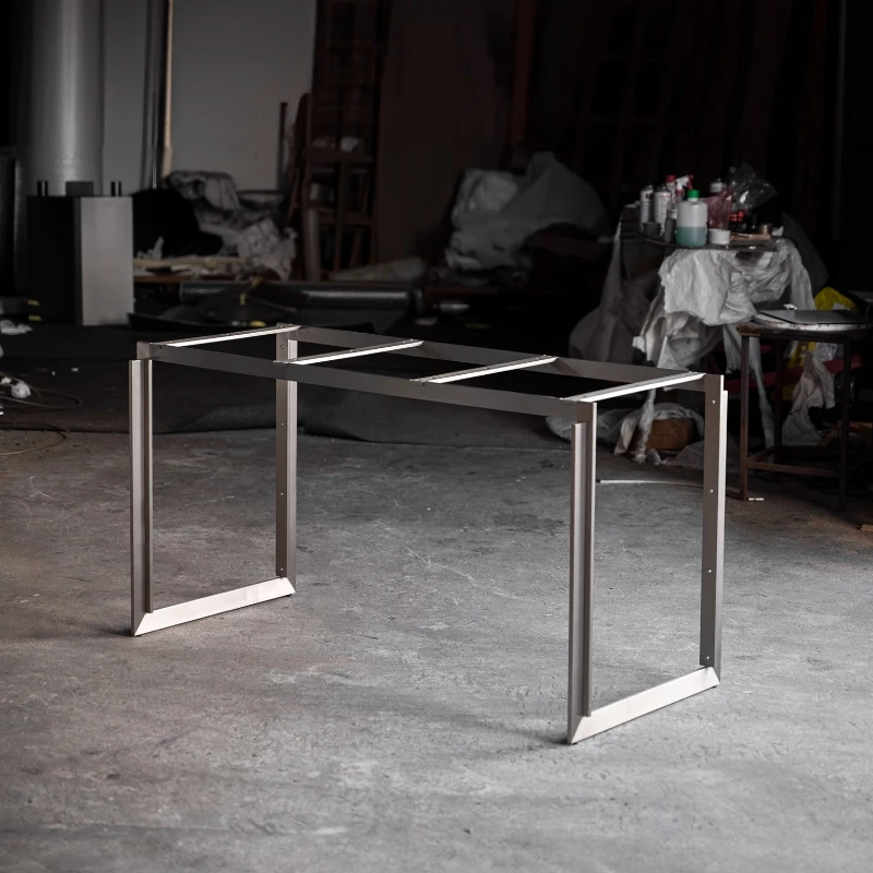 Medieval stainless steel table foot large plate table leg rock slab bracket