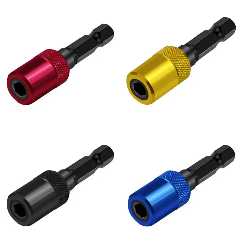 652F 1/4 inch Hex Shank Quick Release Electric Screwdriver Magnetic Extension Rod Bit Holder 60mm