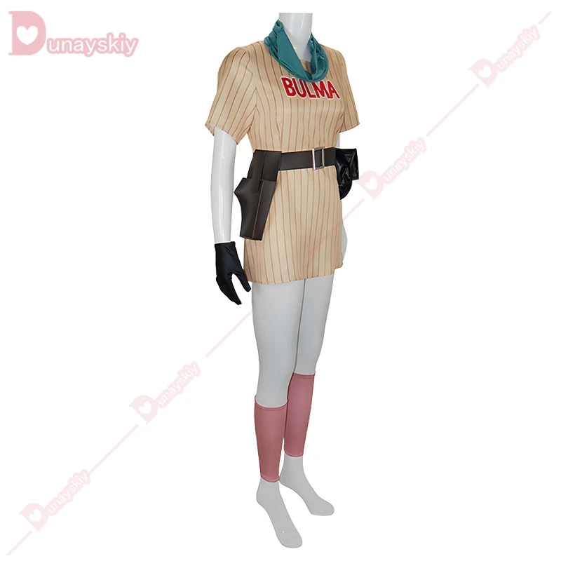 Bulma-Disfraz de Cosplay, peluca, vestido amarillo, juego de rol de Anime, vestido rosa, traje de fiesta de Carnaval y Halloween para mujer