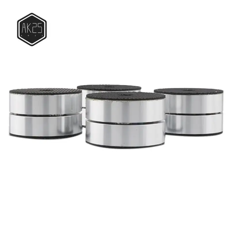 AK25-4PCS Podkładki izolacyjne pod głośniki Hi-Fi, nóżki, podstawki 40x23mm, aluminiowe tłumiki wibracji