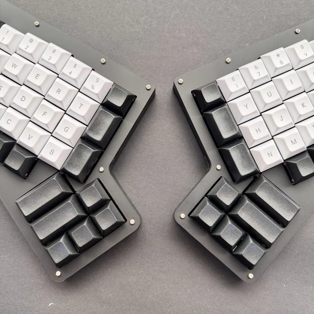 ErgoDox RGB Wired Split Mechanical Keyboard Acrylic Case VIA Hot Swap Ergo Ergonomics Horn Keyboard Radium Carve DSA Keycap - Image 4