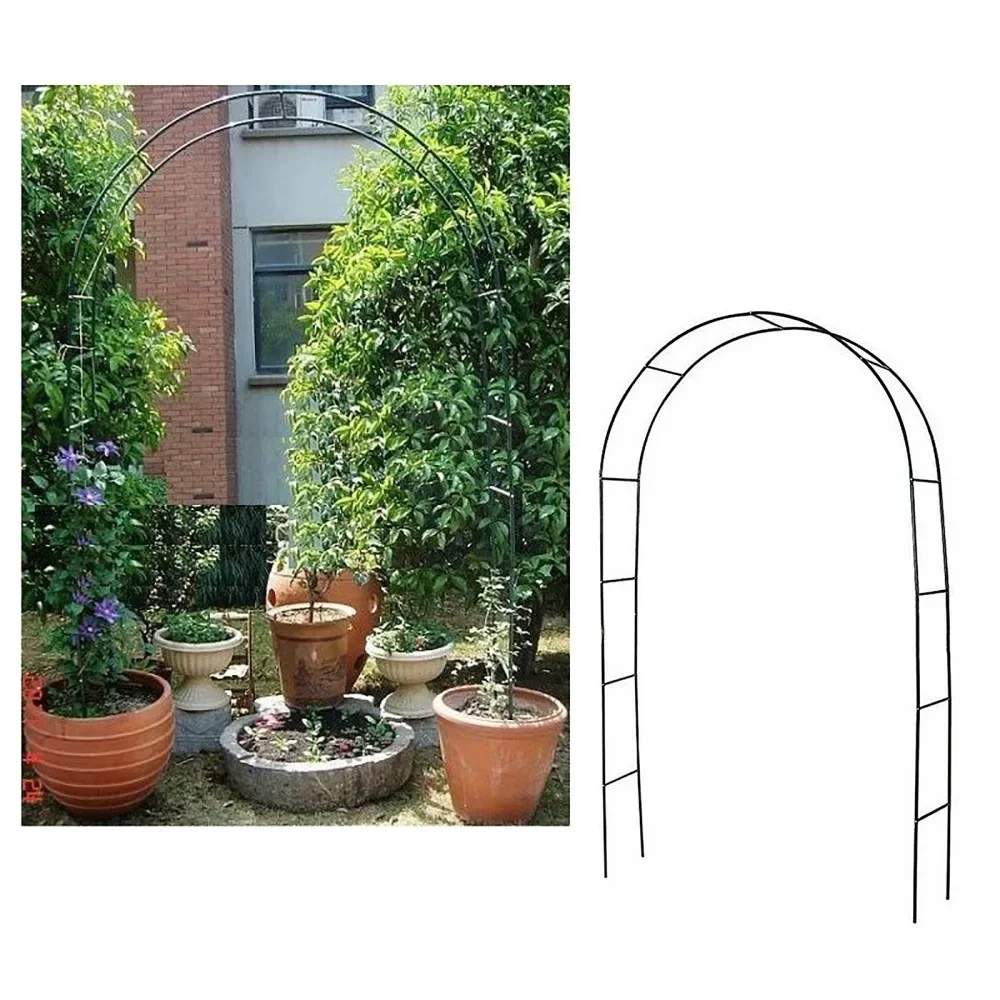 

Pergola Arch Branches Plant Climbing Frame Flower Stand Home Stable DIY Black Iron Garden Tool Wedding Decoration