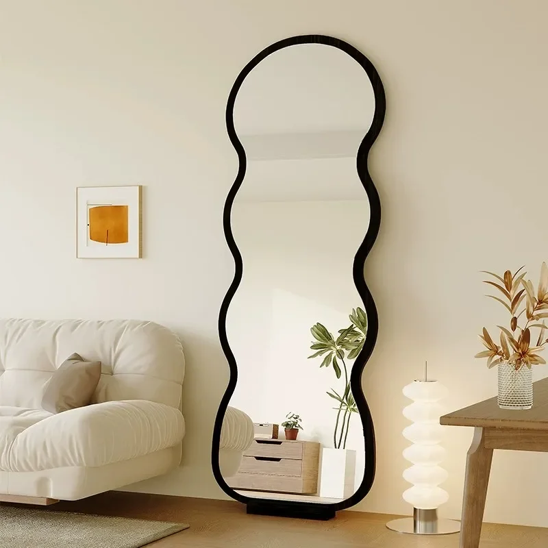 for Medieval Wave Full Length Mirror Household Wall Mounted Floor to Ceiling High End Bedroom Fitting Mirror