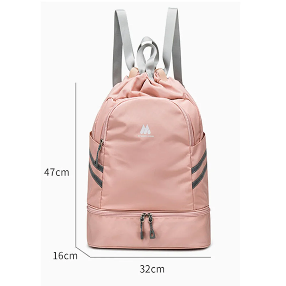 Casual Swimming Backpack Dry Wet Separation Sports Bags Camping Travel Beach Rucksack Large Capacity Waterproof Swim Gym Bag