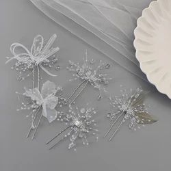 Fashion Crystal Wedding Hairpin Hair Accessories U-shaped Hairpins Bridal Hair Jewelry Rhinestone Women Hair Clips Headpieces
