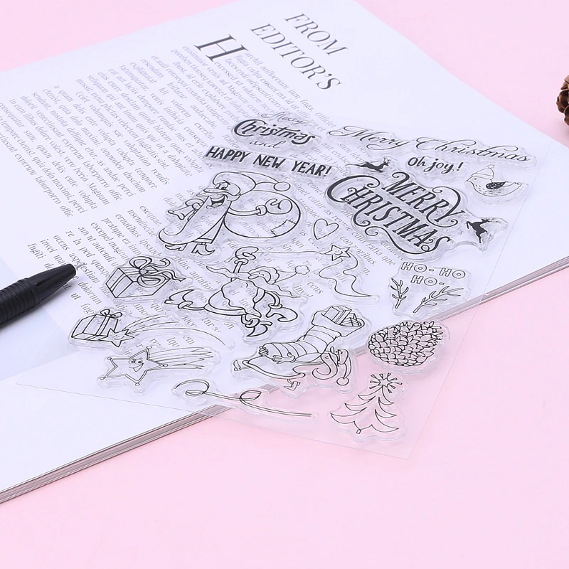 Transparent Silicone Stamps Scrapbooking Decorative Stampers for DIY Crafts