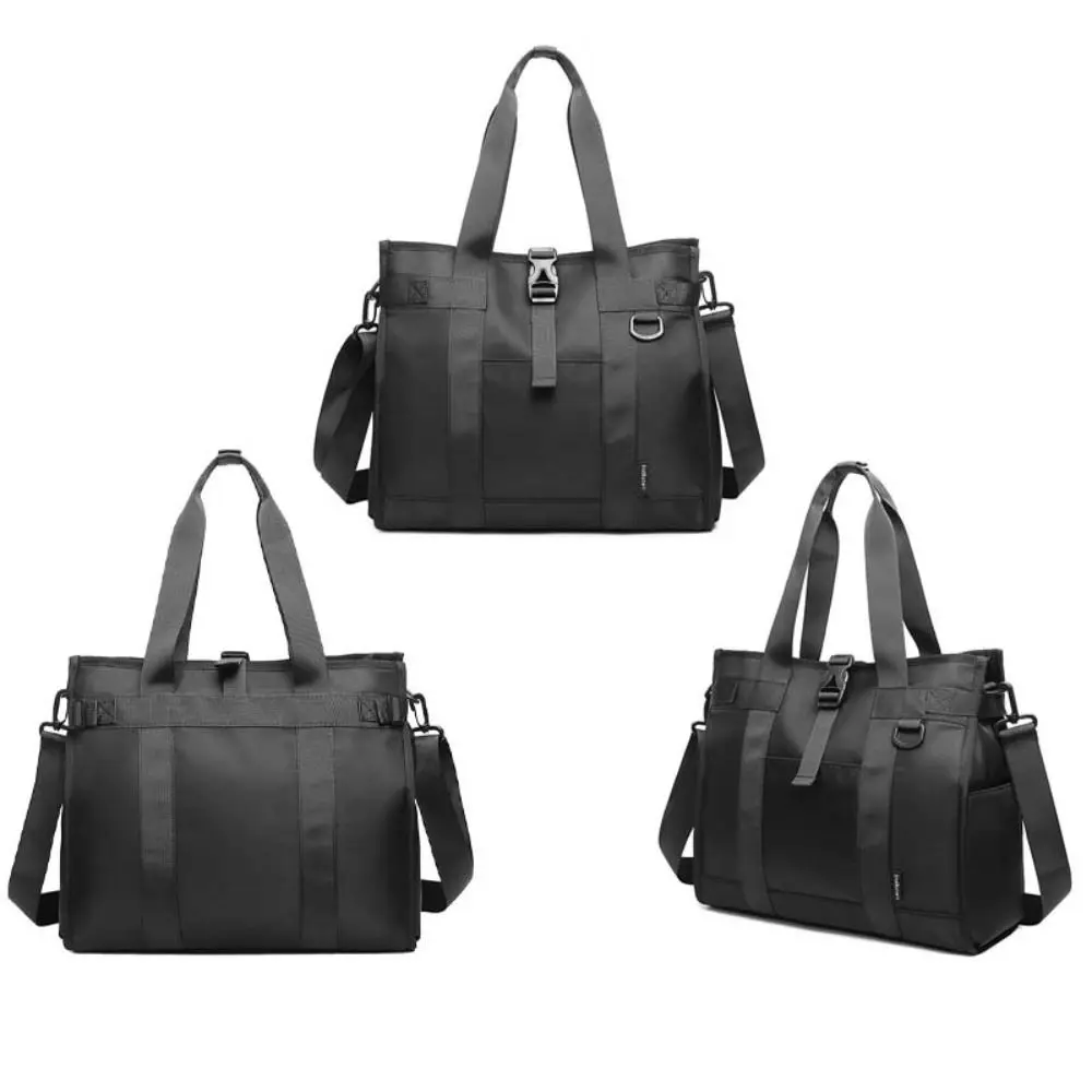 Valigetta Oxford casual di grande capacità Borsa da uomo impermeabile multifunzionale Borsa a tracolla portatile in tinta unita da viaggio