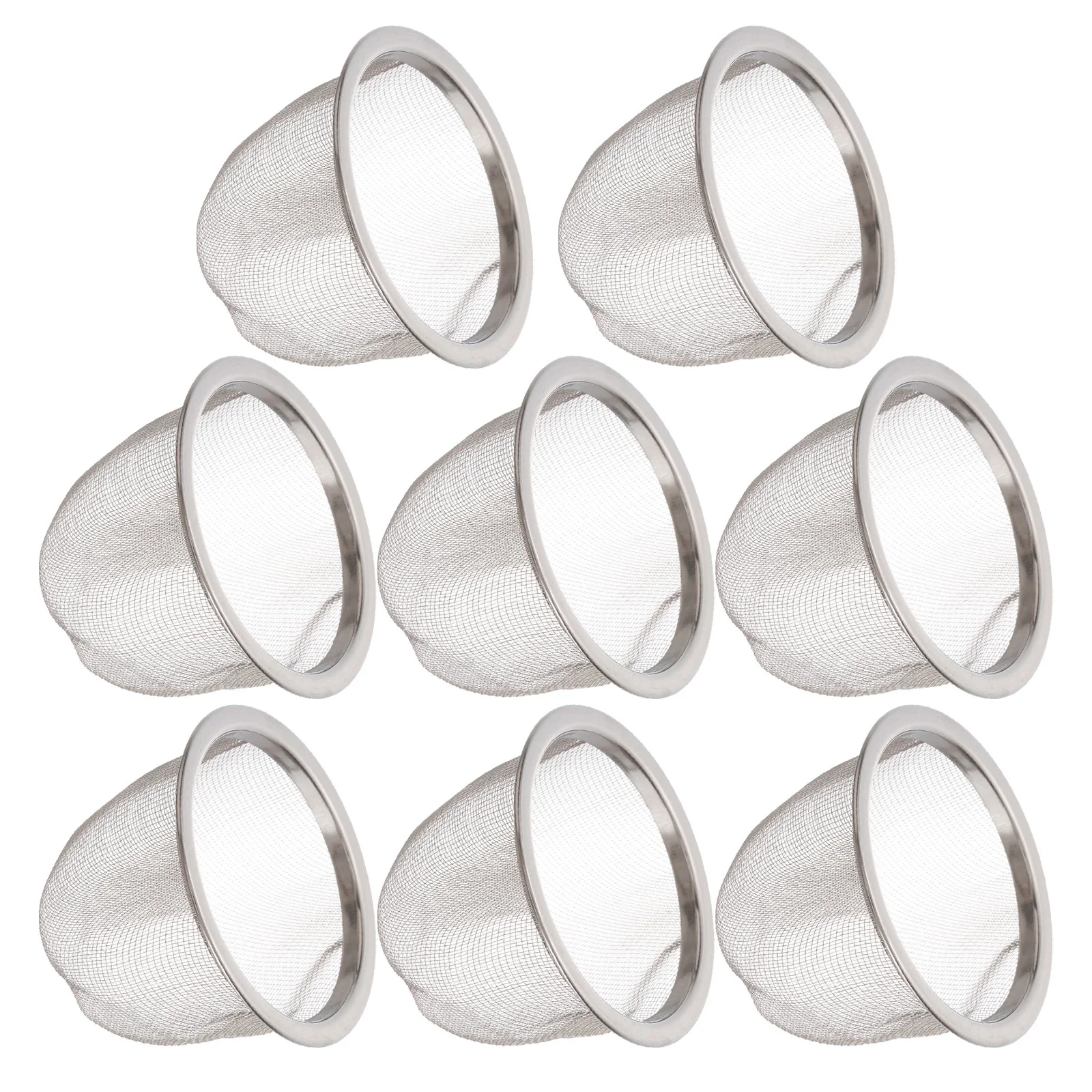

8pcs Stainless Steel Infuser Reusable Metal Filter For Loose Leaf Fine Mesh Strainer For Tea Pot - Green Tea Infuser