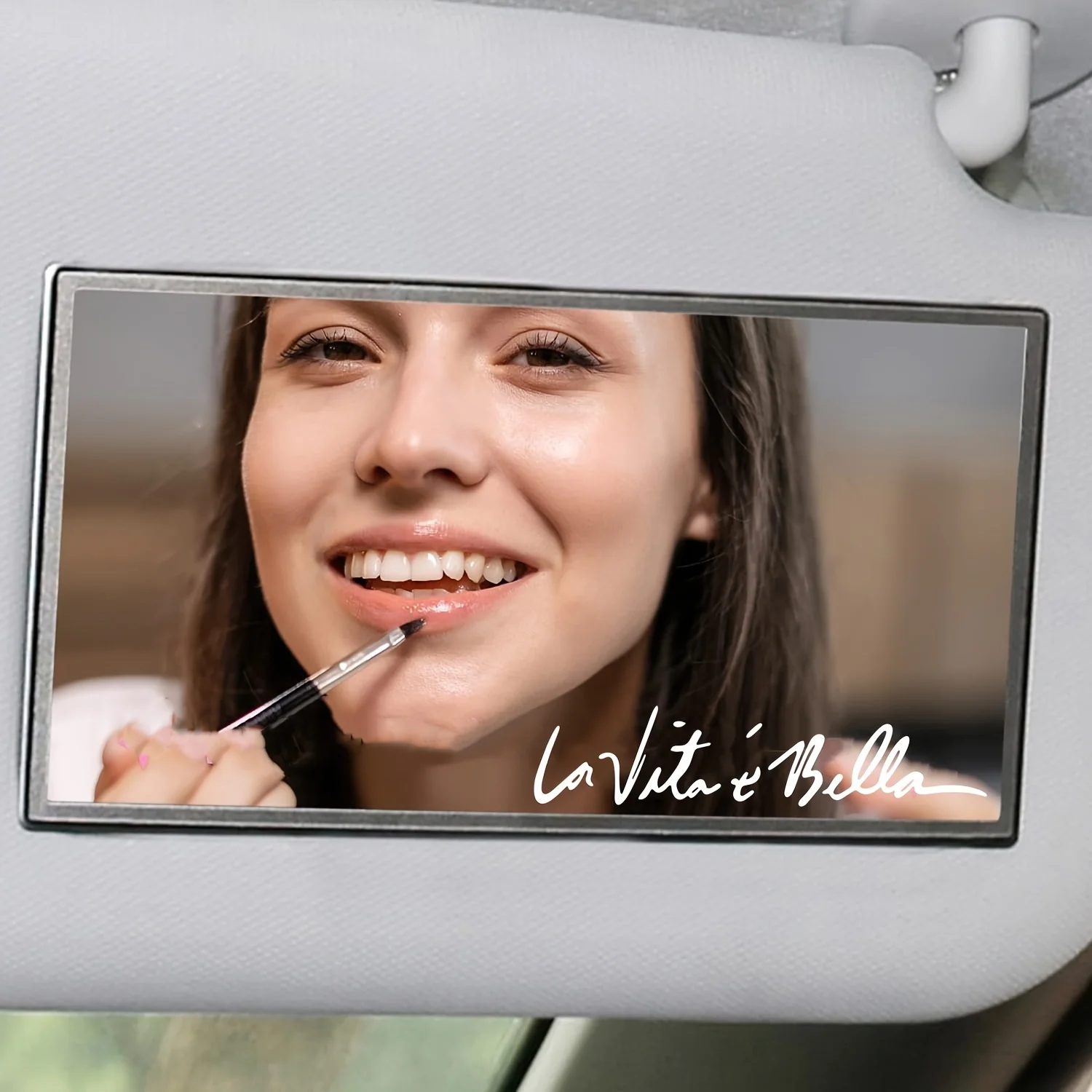 Автоколлант «La Vita e Bella» для Rétroviseur de Voiture — Vinyle, Citation Inspirante Italienne Idéal для декора Miroir