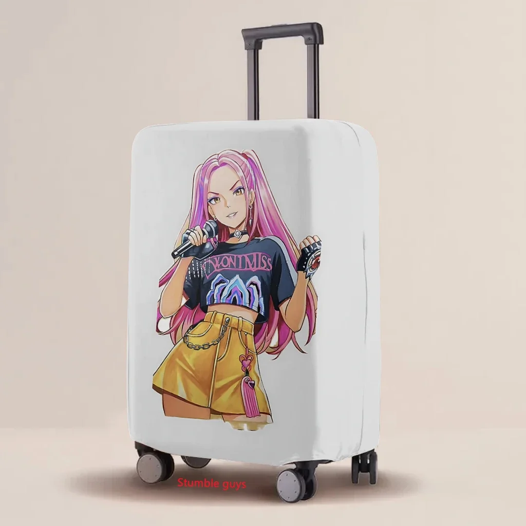 Custodia protettiva per bagagli in cartone animato Kpop Demon Hunters Custodia elastica per valigia Elementi essenziali da viaggio ​