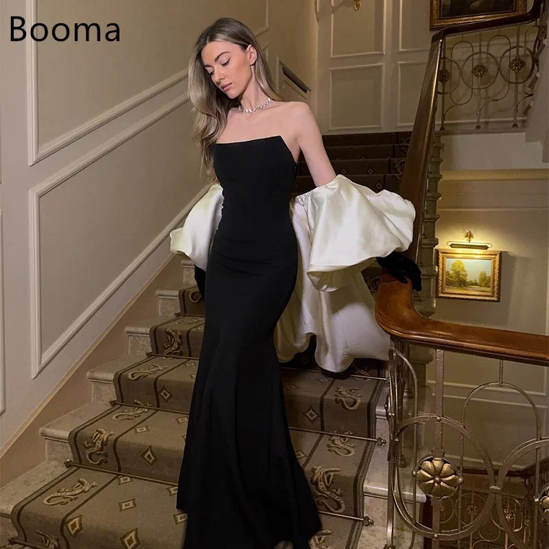 

Booma Elegant Mermaid Evening Dresses Formal Party Gowns for Women Strapless Sleeveless Prom Gown Customize 2025