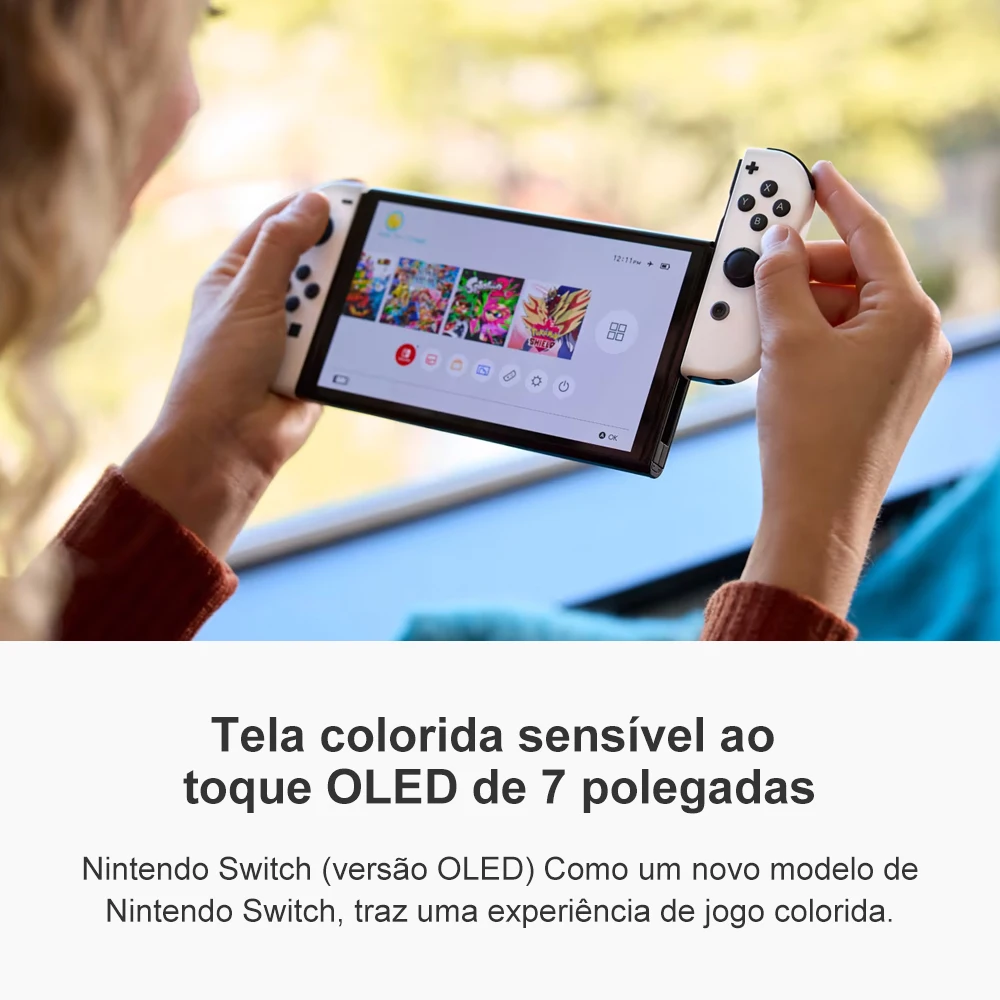 Nintendo Switch OLED Console Multiple Color Editions with 7 Inch OLED Screen Support TV Tabletop and Handheld Game Mode