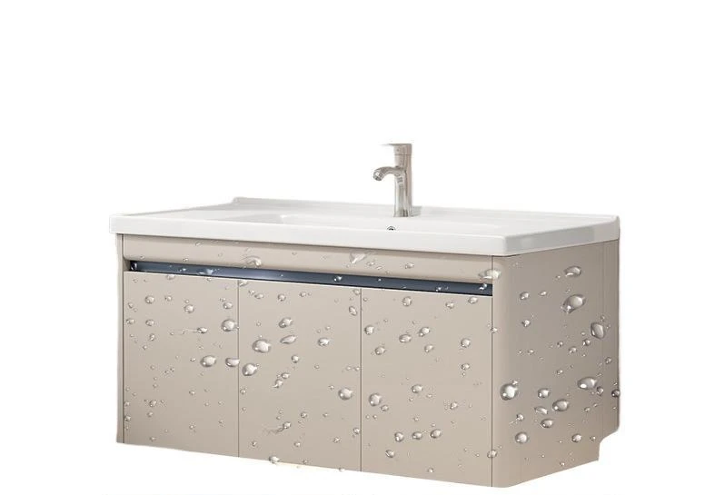 

Шкаф для ванной комнаты из алюминиевого сплава, керамический встроенный шкаф для умывальника, комбинированная ванная комната