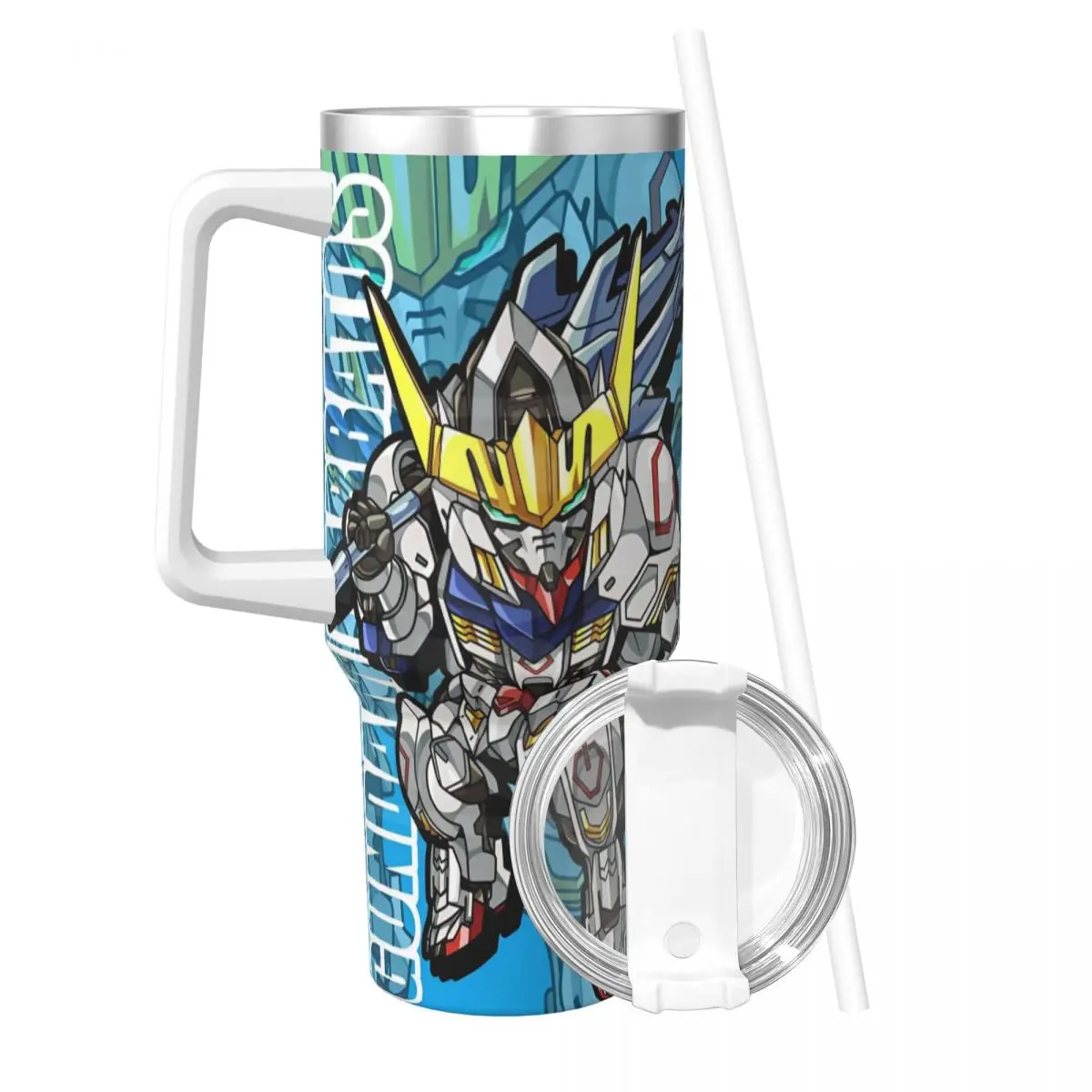 Gundam Tumbler Cold and Hot Water Bottle Leakproof Stainless Steel Thermal Cups Custom Travel Mugs Cup