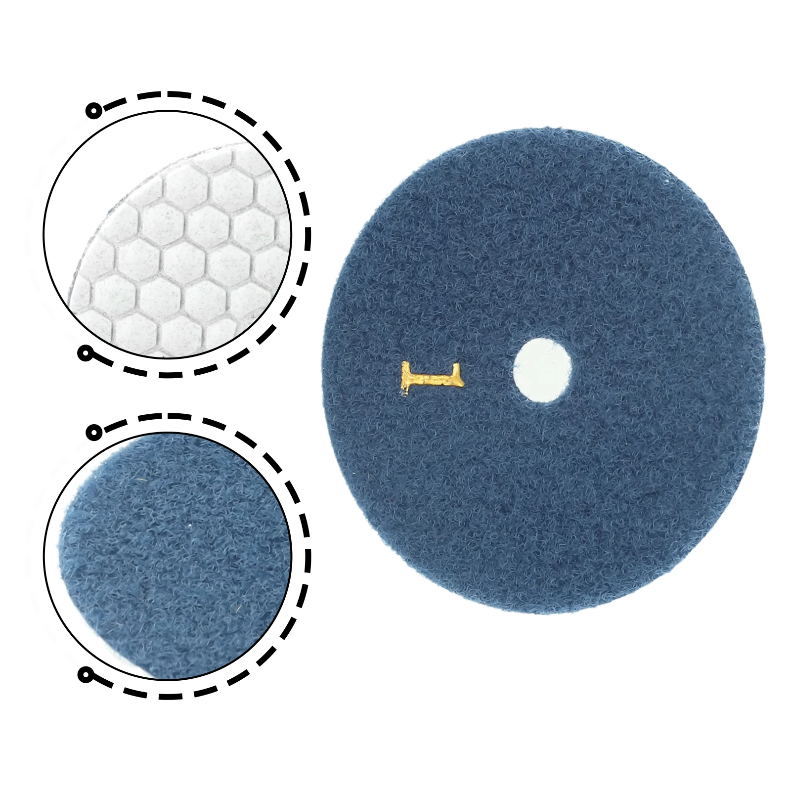 1pc Diamond Dry Polishing Pad 3 Inch Type For Granite Marble Sanding Disc For Polishing And Dry Grinding Of Stone Tiles