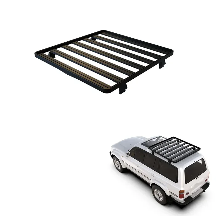 1/2 Roof Rack Kit for Toyota Land Cruiser LC80 Cargo Carrying Aluminum Steel 4x4 Roof Rack Off-Road Roof Platform Luggage Rack