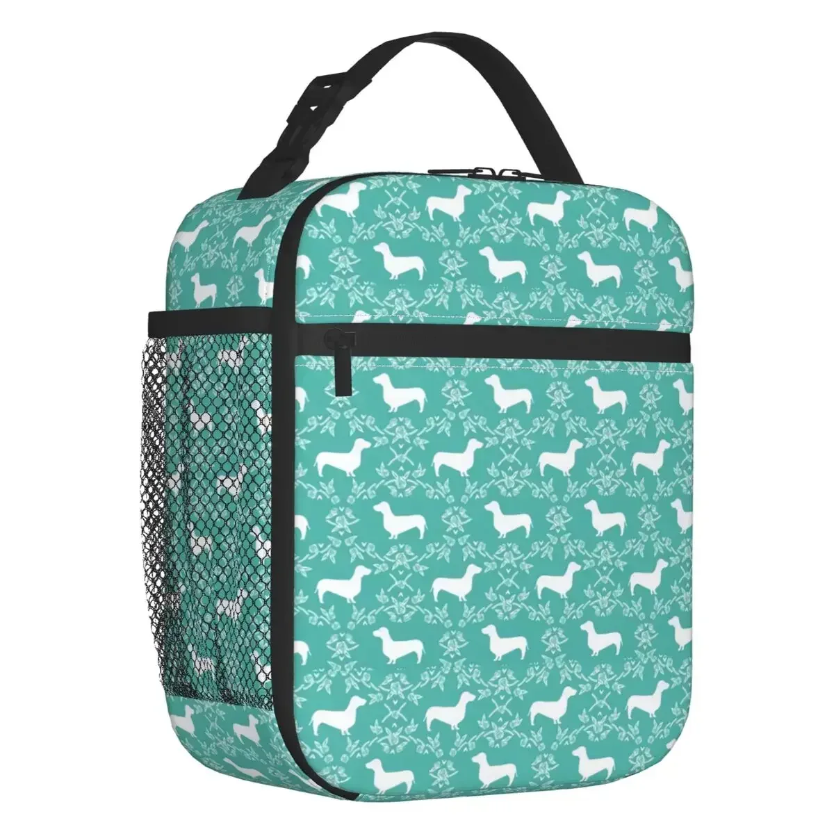 Dachshund Sausage Dog Thermal Insulated Lunch Bags Badger Animal Portable Lunch Container for Outdoor Picnic Storage Food Box
