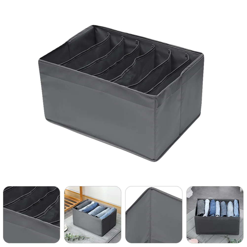 

1Pcs Multi-Grid Underwear Organizer 7 Cells Storage Box Foldable Sock Drawer Divider Closet Organizer Soft Quality